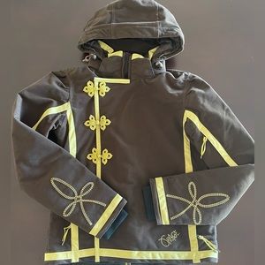 Orage XS Brown/Citron Ski/Snowboard Jacket